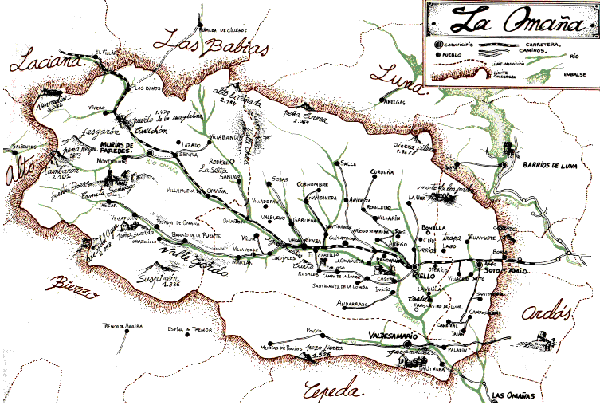 mapa omaña